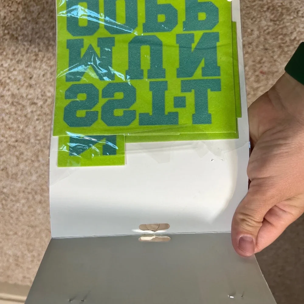 Next Style Athletic 1.5 Inch Iron On Letters Lime Green 44 Count WMAT150LKL